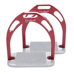 Kavalkade Stijgbeugels Rood/Zilver